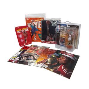 1990s Michael Jordan Collectible Lot Calendar photograph magazines figurine